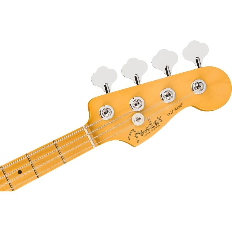 Fender American Professional Jazz Bass Maple Olympic White vue de la tête