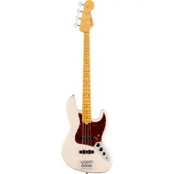 Fender American Professional Jazz Bass Maple Olympic White vue de face Fender American Professional Jazz Bass Maple Olympic White vue de face