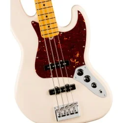 Fender American Professional Jazz Bass Maple Olympic White vue de la table Fender American Professional Jazz Bass Maple Olympic White vue de la table