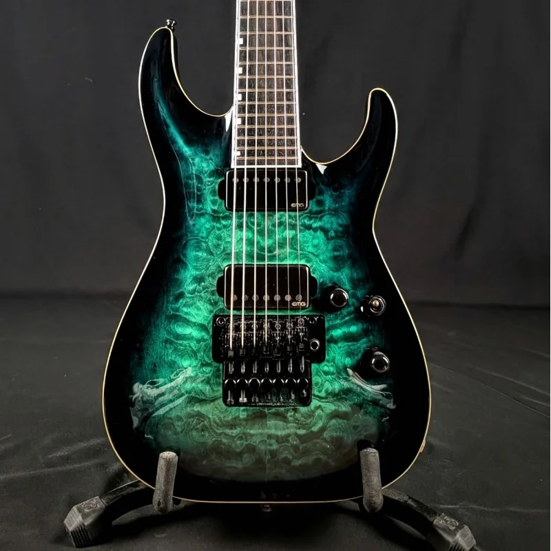 ESP E-II Horizon FR-7 Black Turquoise Burst - Occasion
