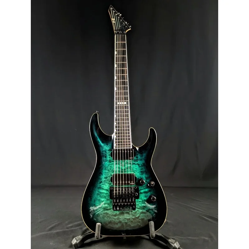 ESP E-II Horizon FR-7 Black Turquoise Burst - Occasion