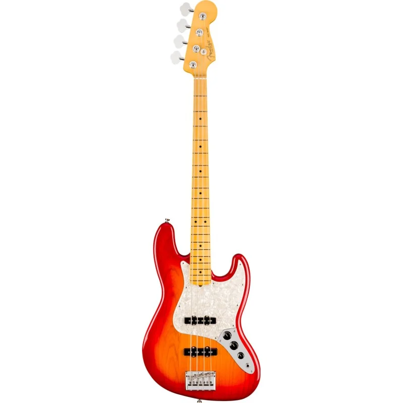 Fender American Professional Jazz Bass Maple Aged Cherry Burst vue de face