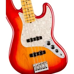 Fender American Professional Jazz Bass Maple Aged Cherry Burst vue de la table Fender American Professional Jazz Bass Maple Aged Cherry Burst vue de la table