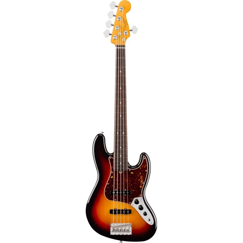 Fender American Professional Jazz Bass V Rosewood 3-Color Sunburst vue de face