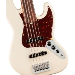 Fender American Professional Jazz Bass V Rosewood Olympic White vue de la table Fender American Professional Jazz Bass V Rosewood Olympic White vue de la table