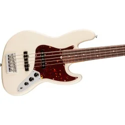 Fender American Professional Jazz Bass V Rosewood Olympic White vue de la table Fender American Professional Jazz Bass V Rosewood Olympic White vue de la table