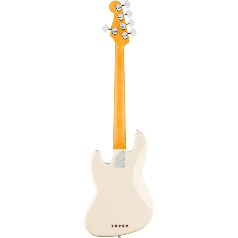 Fender American Professional Jazz Bass V Rosewood Olympic White vue de dos