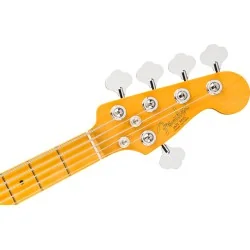 Fender American Professional Jazz Bass V Maple Fingerboard Oxblood vue de la tête Fender American Professional Jazz Bass V Maple Fingerboard Oxblood vue de la tête