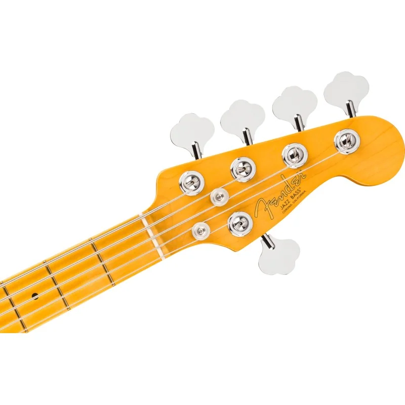Fender American Professional Jazz Bass V Maple Fingerboard Oxblood vue de la tête