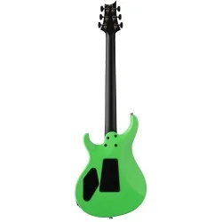 PRS Tekton Floyd Neon Green vue de dos PRS Tekton Floyd Neon Green vue de dos