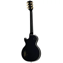 Epiphone Inspired by Gibson Custom Les Paul Custom Ebony vue de dos Epiphone Inspired by Gibson Custom Les Paul Custom Ebony vue de dos