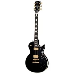 Epiphone Inspired by Gibson Custom Les Paul Custom Ebony vue de face Epiphone Inspired by Gibson Custom Les Paul Custom Ebony vue de face