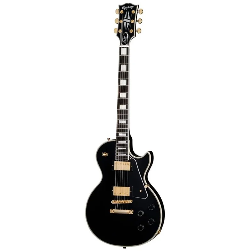 Epiphone Inspired by Gibson Custom Les Paul Custom Ebony vue de face