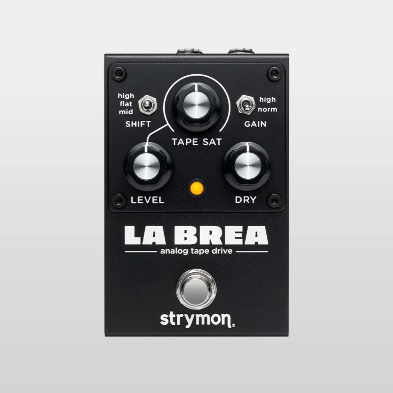Strymon La Brea vue principale, overdrive analogique