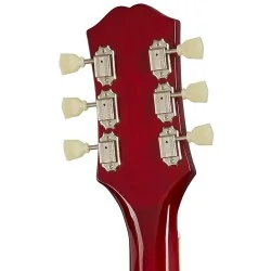 Epiphone ES-335 Cherry Palissandre vue du dos de la tête