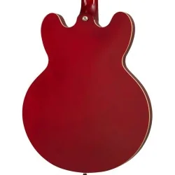 Epiphone ES-335 Cherry Palissandre vue du dos de la table