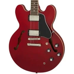 Epiphone ES-335 Cherry Palissandre vue de la table