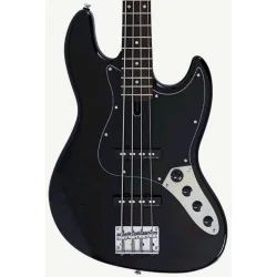 Marcus Miller V3-4 New Gen Black Satin vue de la table Marcus Miller V3-4 New Gen Black Satin vue de la table