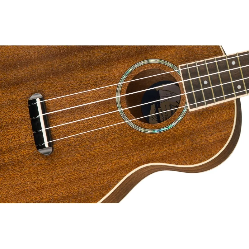Fender Zuma Concert Ukulele Natural vue de la table