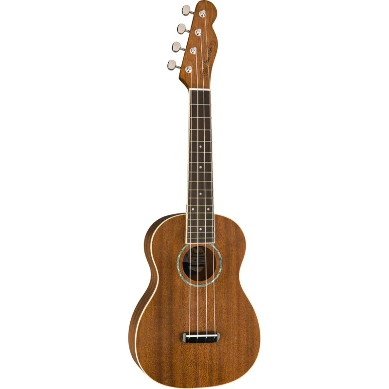 Fender Zuma Concert Ukulele Natural vue de côté