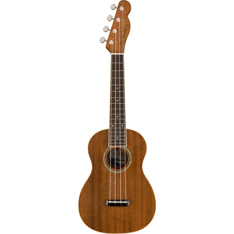 Fender Zuma Concert Ukulele Natural vue de face
