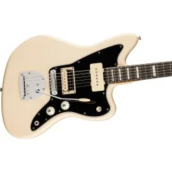 Fender Limited Edition Kim Gordon Jazzmaster Olympic White vue de la table Fender Limited Edition Kim Gordon Jazzmaster Olympic White vue de la table