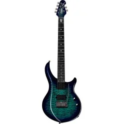 Sterling by Music Man Majesty DiMarzio Cerulean Paradise vue de face Sterling by Music Man Majesty DiMarzio Cerulean Paradise vue de face