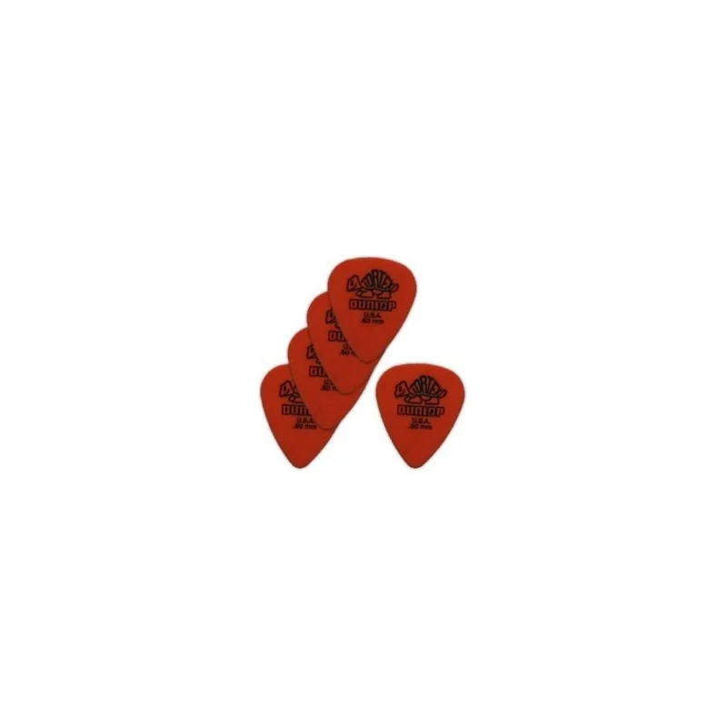 Dunlop 5 Médiators Tortex Souple Orange Dunlop 5 Médiators Tortex Souple Orange