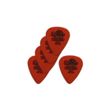 5 Médiators Tortex Souple Orange