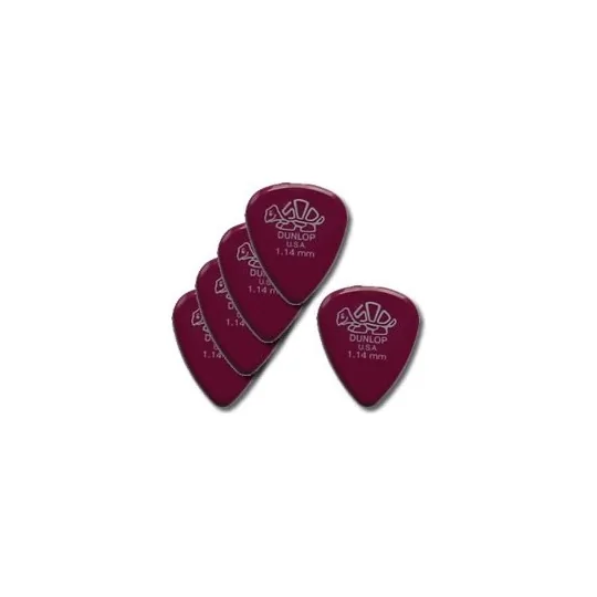 Dunlop 5 Médiators Delrin Très Dur Magenta