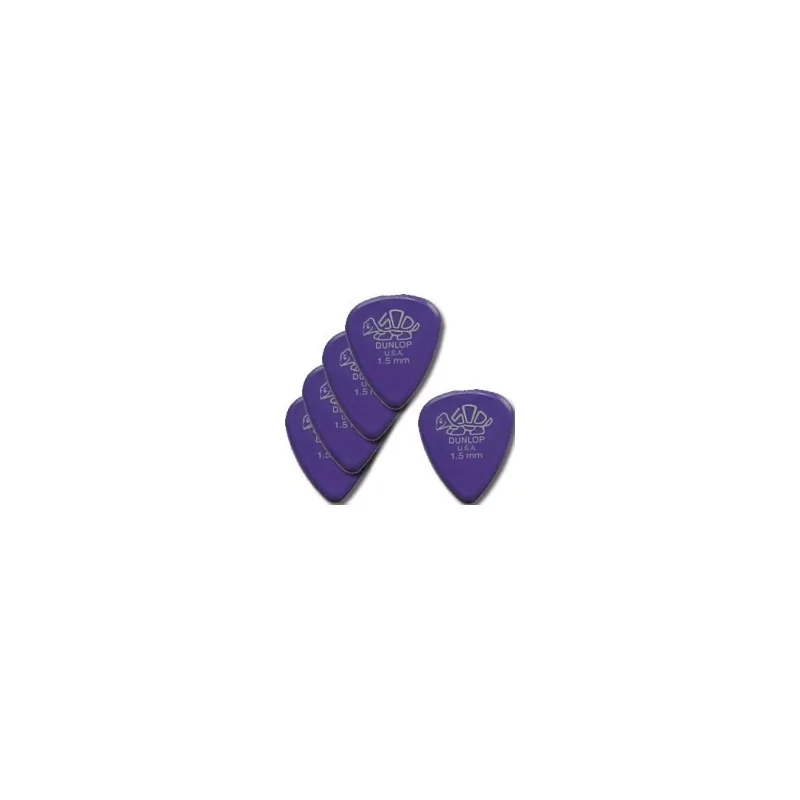 Dunlop 5 Médiators Delrin Super Dur Lavande
