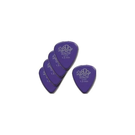Dunlop 5 Médiators Delrin Super Dur Lavande