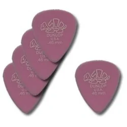 Dunlop 5 Médiators Delrin Souple Rose Pastel Dunlop 5 Médiators Delrin Souple Rose Pastel