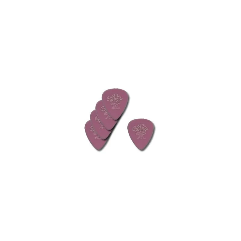 Dunlop 5 Médiators Delrin Souple Rose Pastel