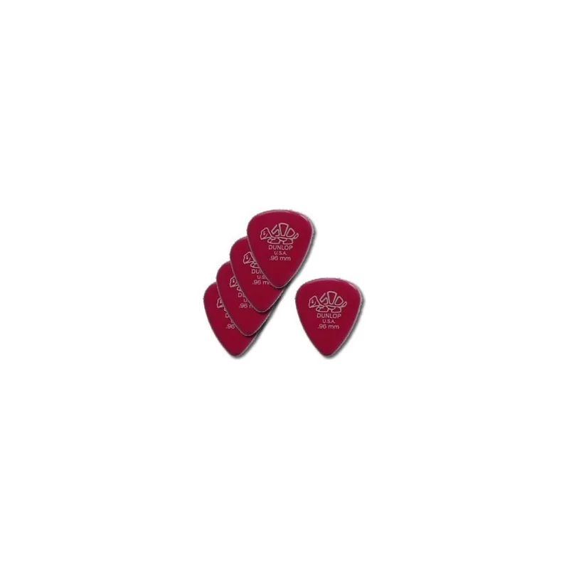 Dunlop 5 Médiators Delrin Dur Rose Foncé
