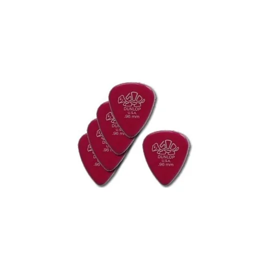 Dunlop 5 Médiators Delrin Dur Rose Foncé