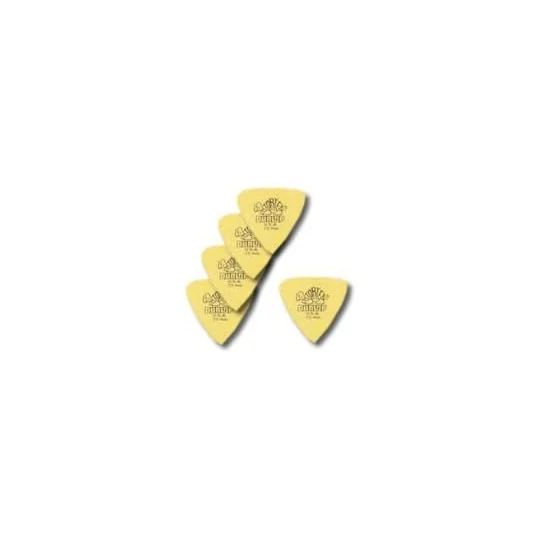 Dunlop 5 Médiators Tortex Triangle Souple/Médium Jaune
