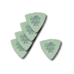 Dunlop 5 Médiators Tortex Triangle Médium Vert Dunlop 5 Médiators Tortex Triangle Médium Vert