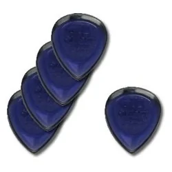 Dunlop 5 Médiators Big Stubby 2mm Violet Transparent Dunlop 5 Médiators Big Stubby 2mm Violet Transparent