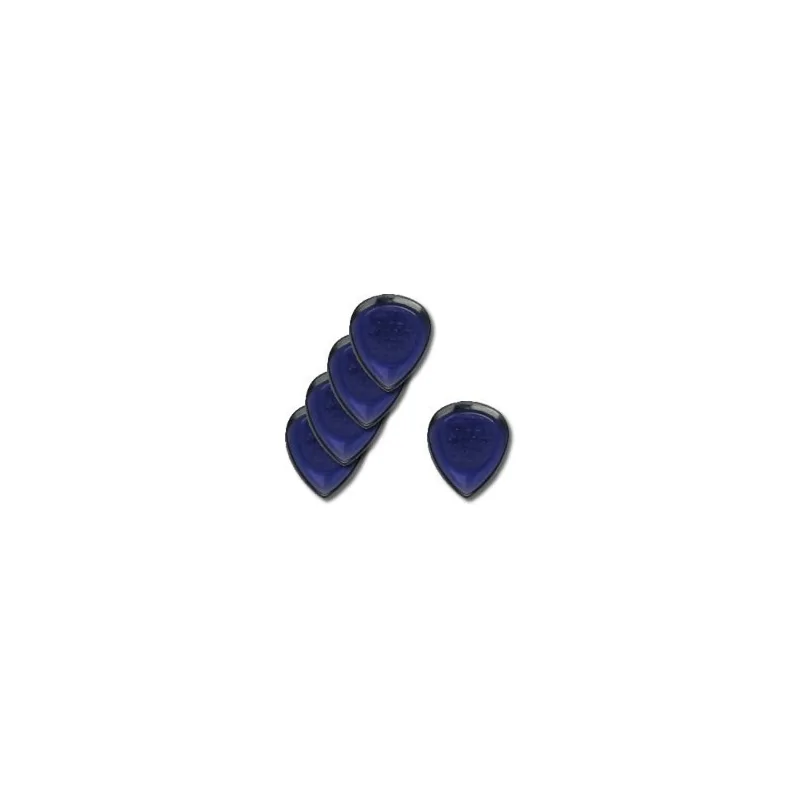 Dunlop 5 Médiators Big Stubby 2mm Violet Transparent