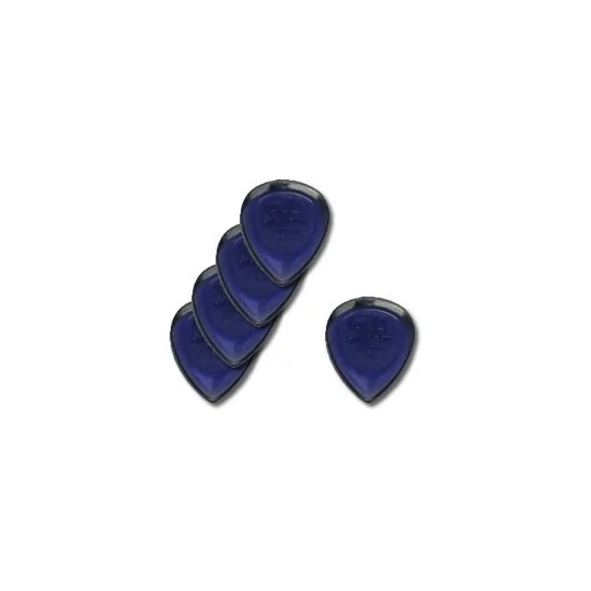 Dunlop 5 Médiators Big Stubby 2mm Violet Transparent